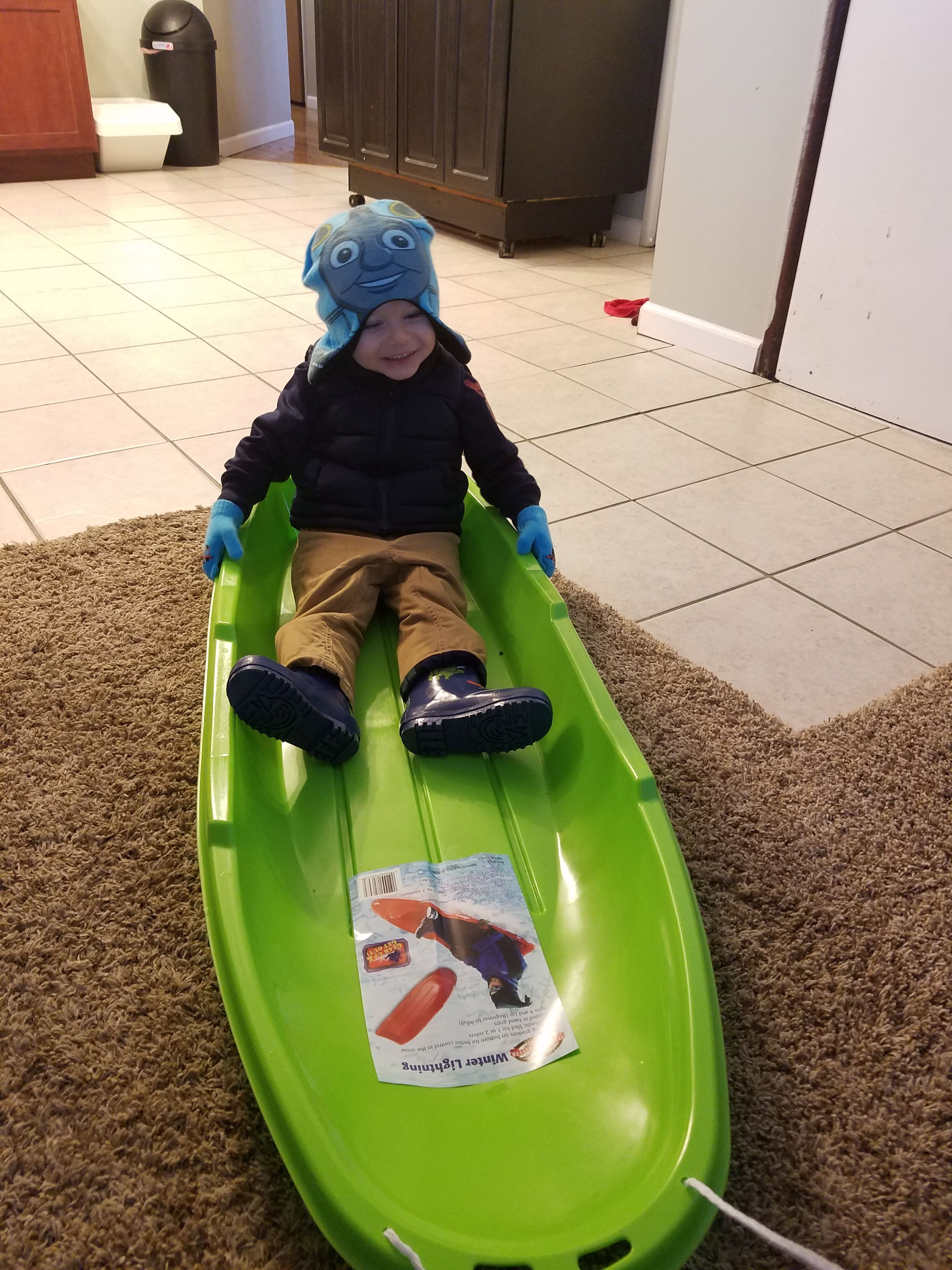 First Time Sledding